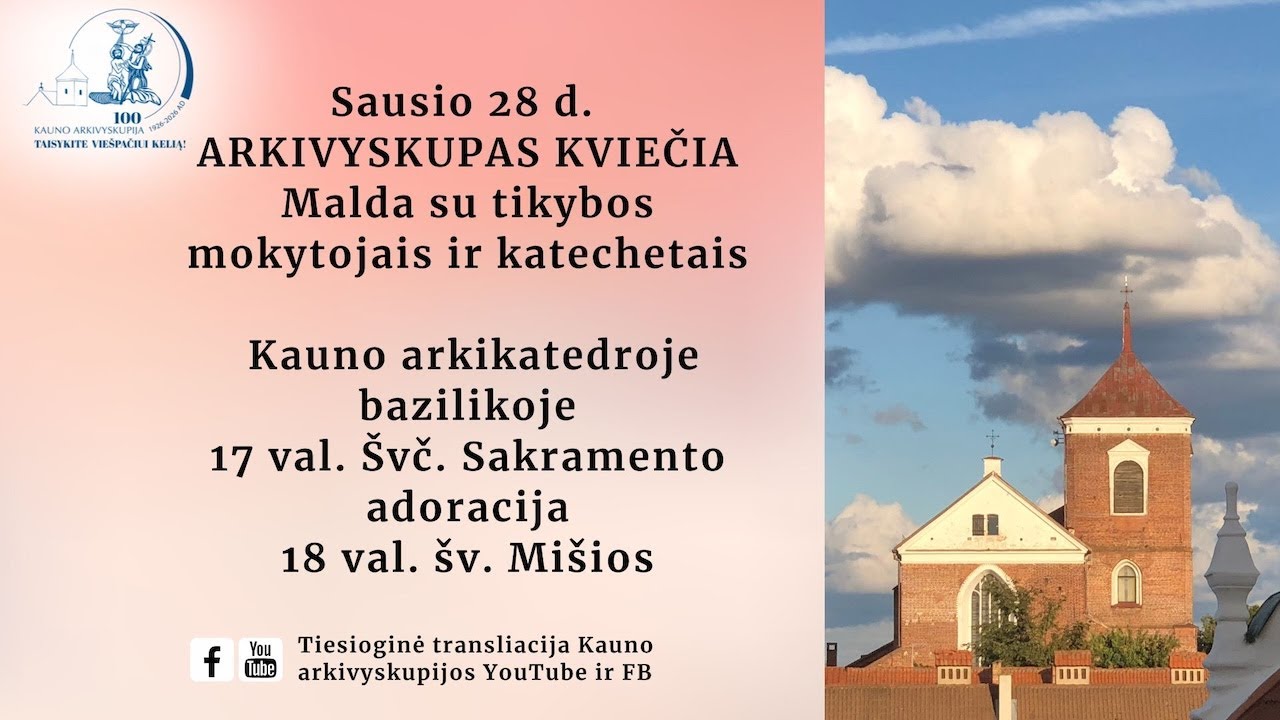 ARKIVYSKUPAS kviečia: malda su tikybos mokytojais ir katechetais
