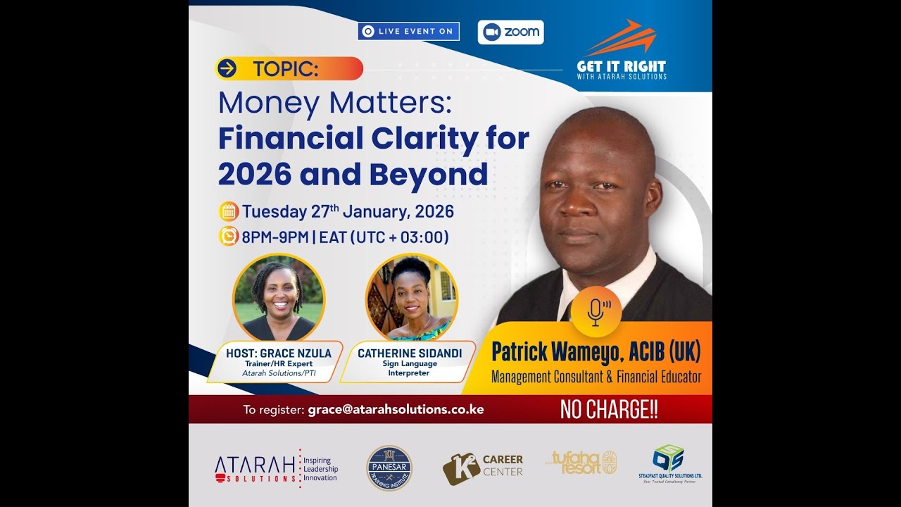 Money matters: Financial Clarity for 2026 and beyond.
