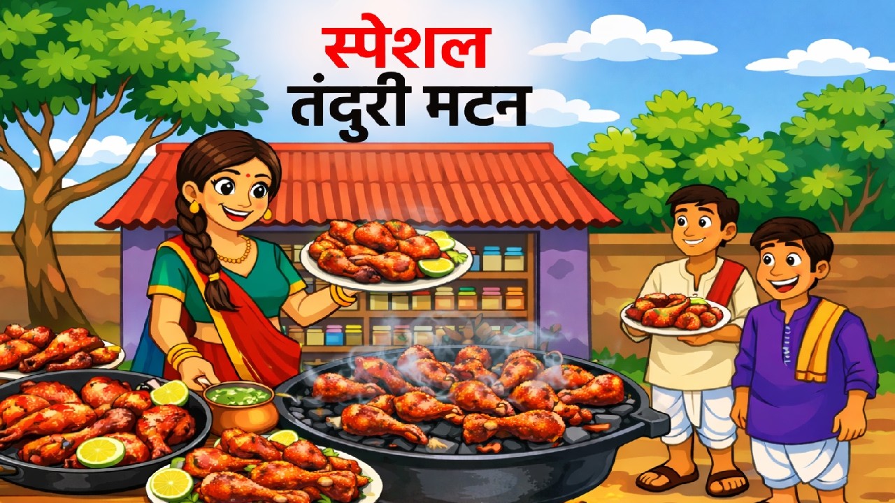 स्पेशल मसाले वाली तंदूरी मटन | Special Masale Wali Tandoori Mutton | Hindi Story | Moral Stories