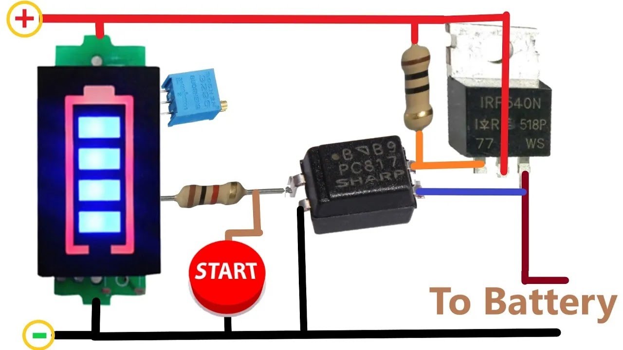 3S Battery Level İndicator Hack - Преобразование зарядного устройства 6V / 12V / 24V