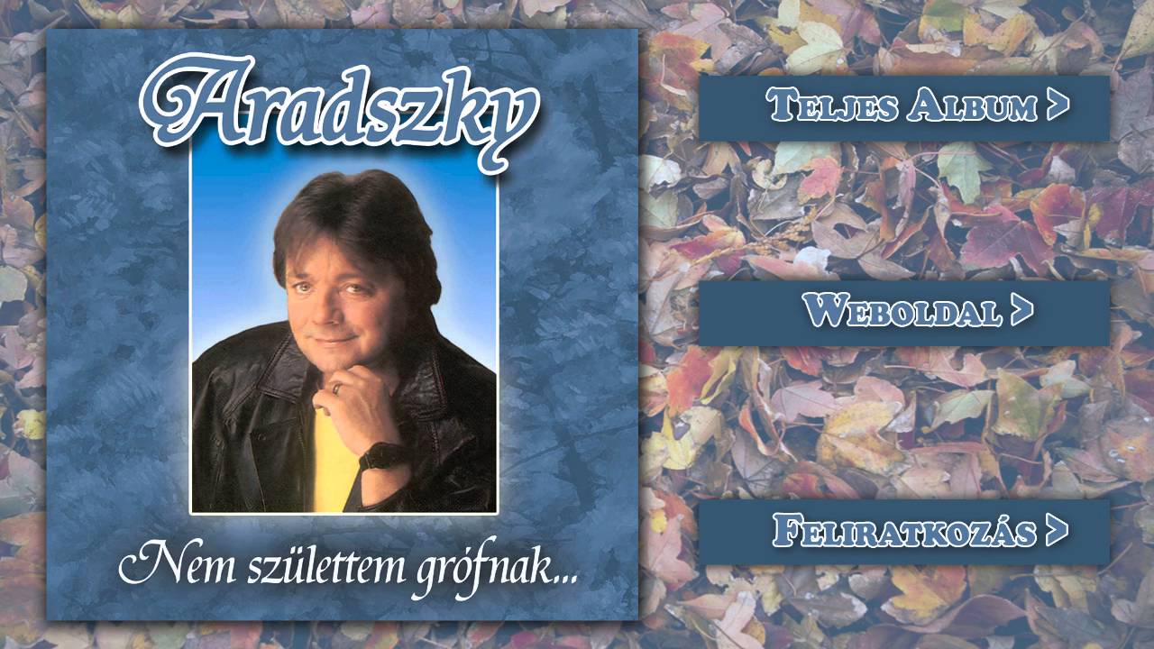 Aradszky László - Nem születtem grófnak