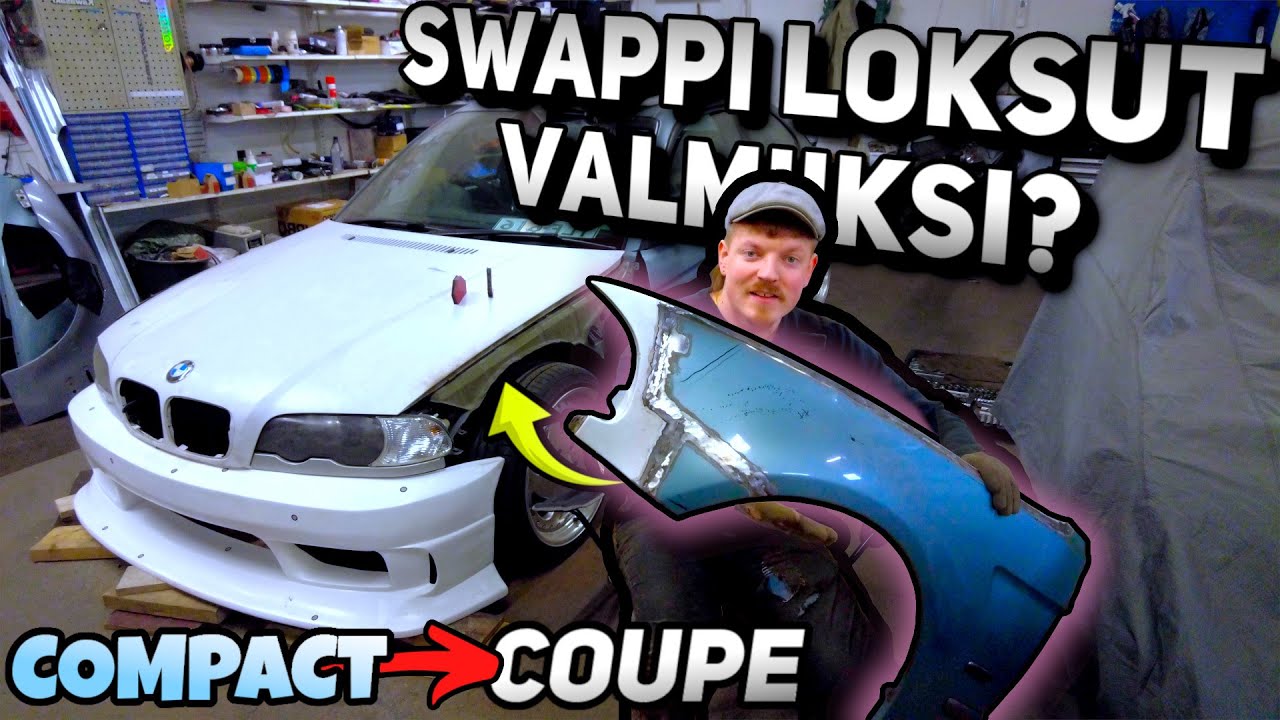 Projektin ISOIN askel tähän mennessä – Lokasuojat DONE! | E46 keula swappi EP5