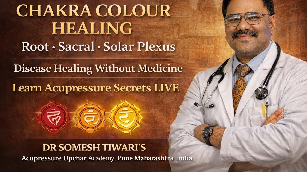 Chakra Colour Therapy & Acupressure Healing | Root, Sacral & Solar Plexus Secrets | चक्र एक्यूप्रेशर