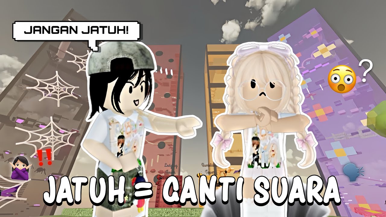 GANTI SUARA SETIAP JATUH…??! 🤐 KOK JADI KOCAK BANGET😭 | Roblox Indonesia |