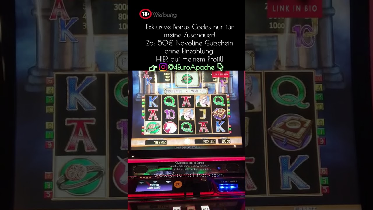 🎰 Merkur Casino Duisburg &ndash; 20 &euro; Freispiele bei Magic Mirror Deluxe! 💎✨ Voller #maximaleinsatz am