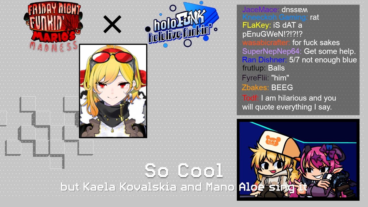 Cool, Not Cute - So Cool but Kaela and Aloe sing it (Sora's Psychosis: Hololive X Mario's Madness)