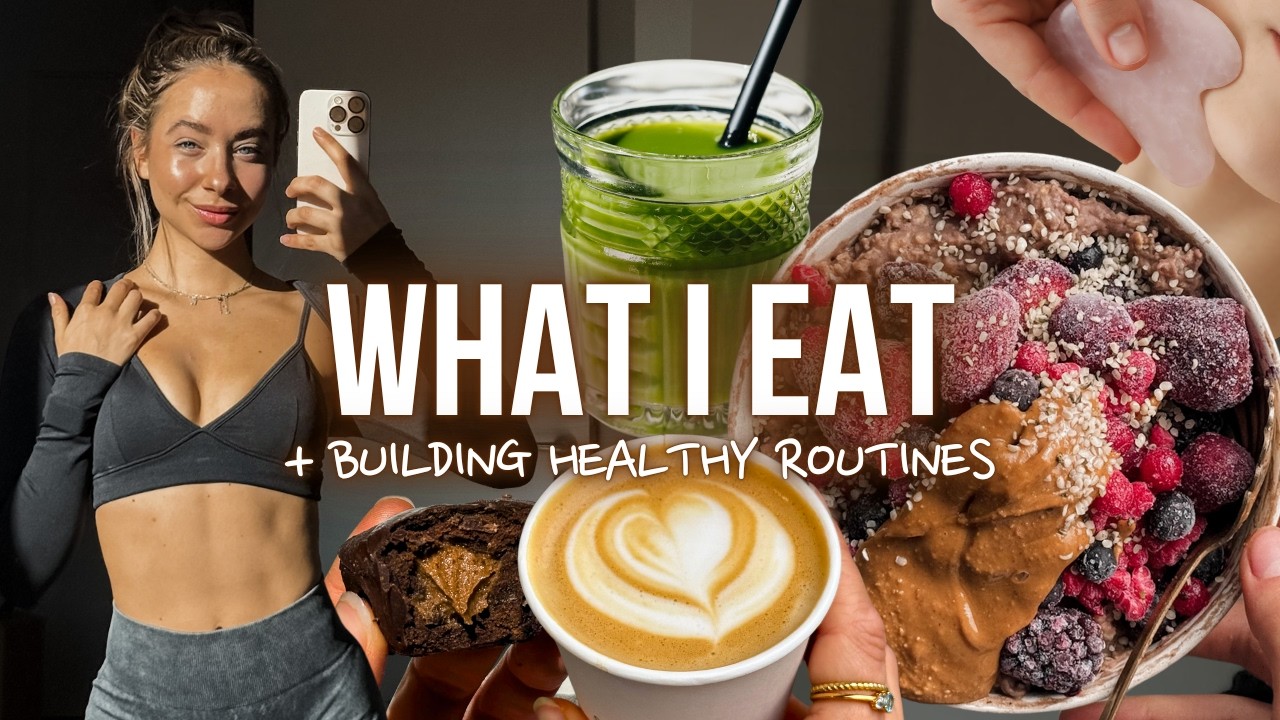 building healthy habits - MORNING ROUTINE & WHAT I EAT IN A DAY! // annrahel