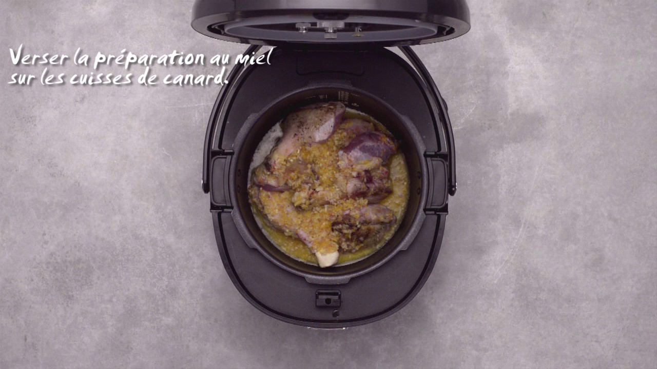 Recette AutoCook de Bosch : Cuisses de canard dans une sauce à l’orange et au gingembre