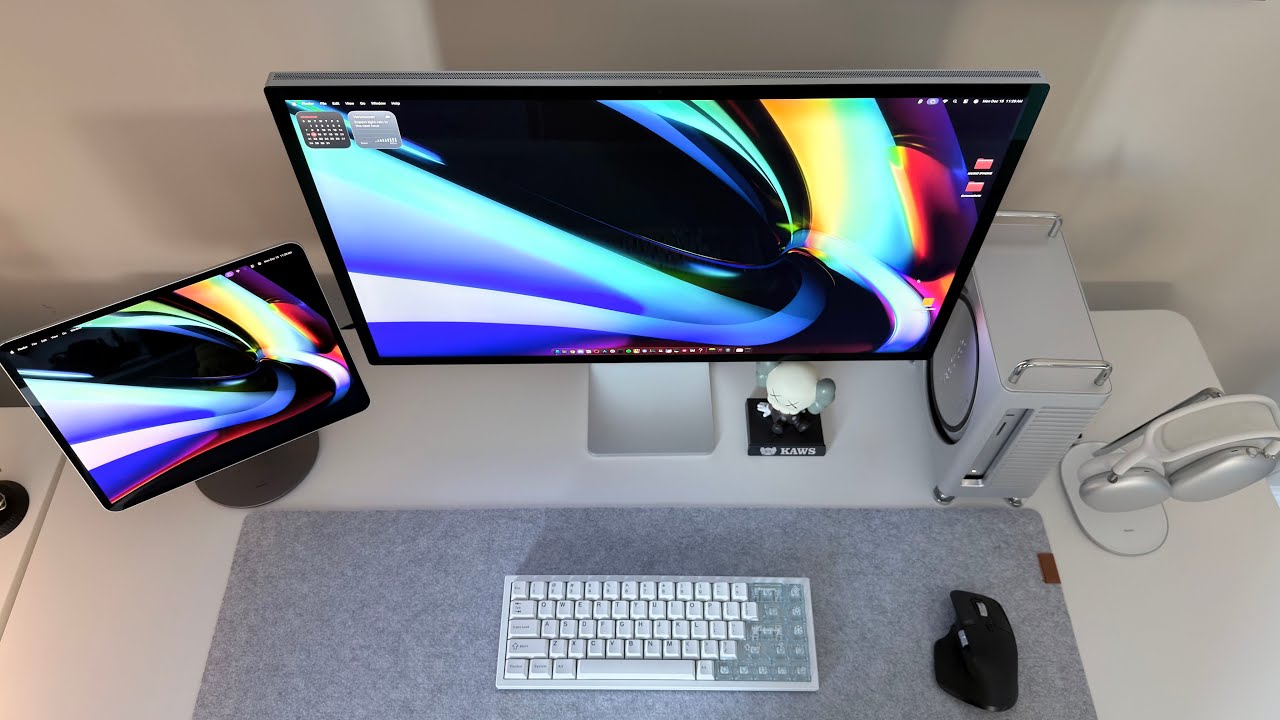Создал свой минималистичный белый Mac-компьютер на 2026 год.