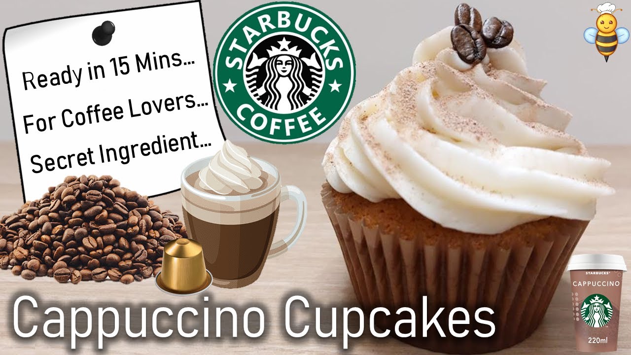 How to Make Starbucks Cappuccino Cupcakes | Easy Coffee Cupcakes Recipe | Ready in 15 Minutes