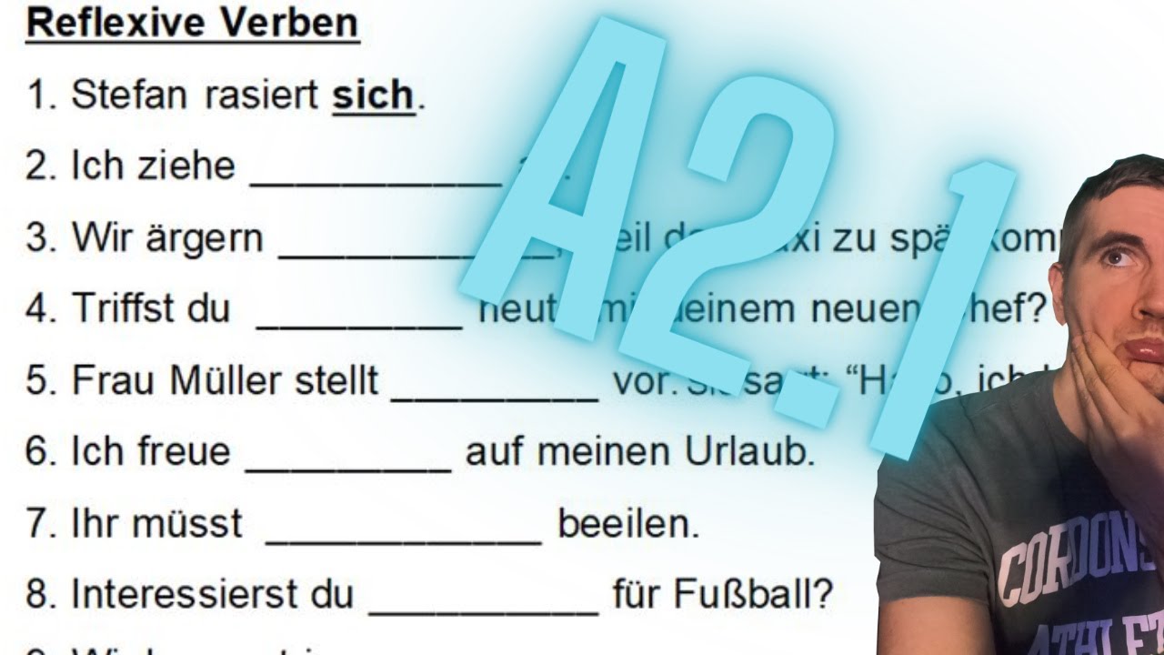 Grammatik A2.1 (Teil 5/9): Reflexive Verben