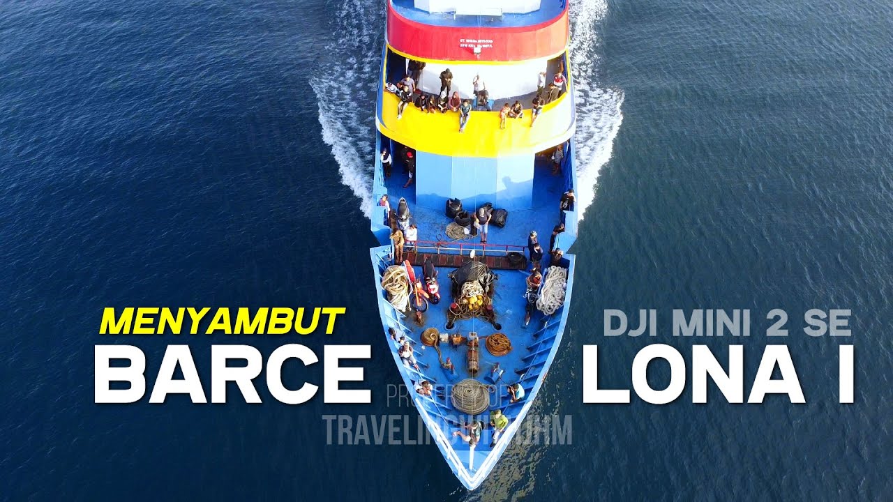 Video Drone Kedatangan KM Barcelona 1 di Pelabuhan Manado 19 April 2024