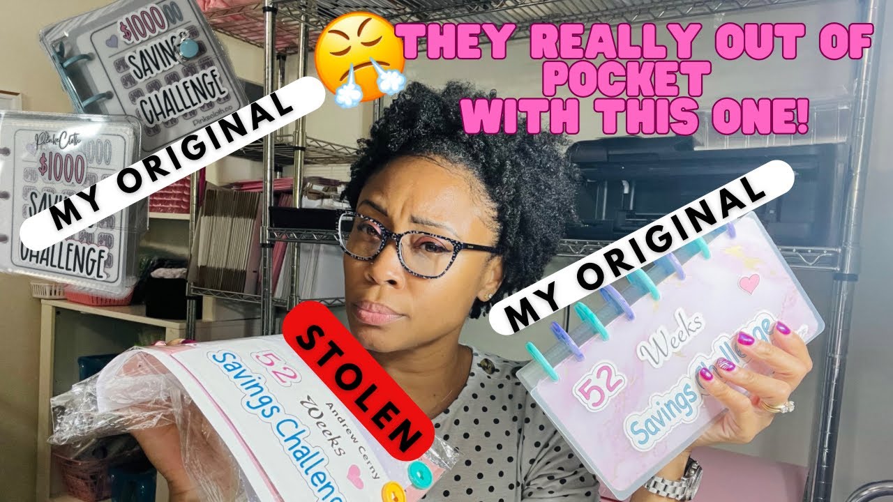 MY STOLEN DESIGNS ALL OVER THE INTERNET | 52 WEEK SAVINGS and 1000 SAVINGS CHALLENGE BINDERS
