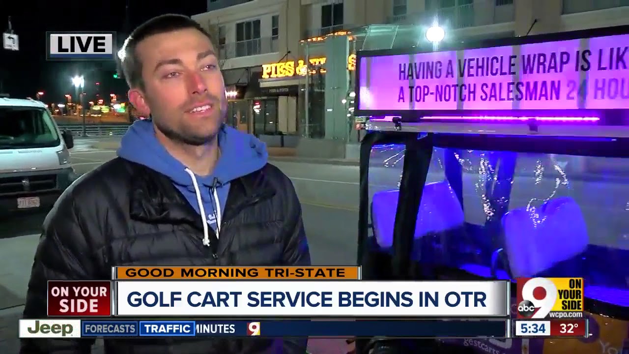 GEST golf cart shuttles add to transit options Downtown -- and this one's free