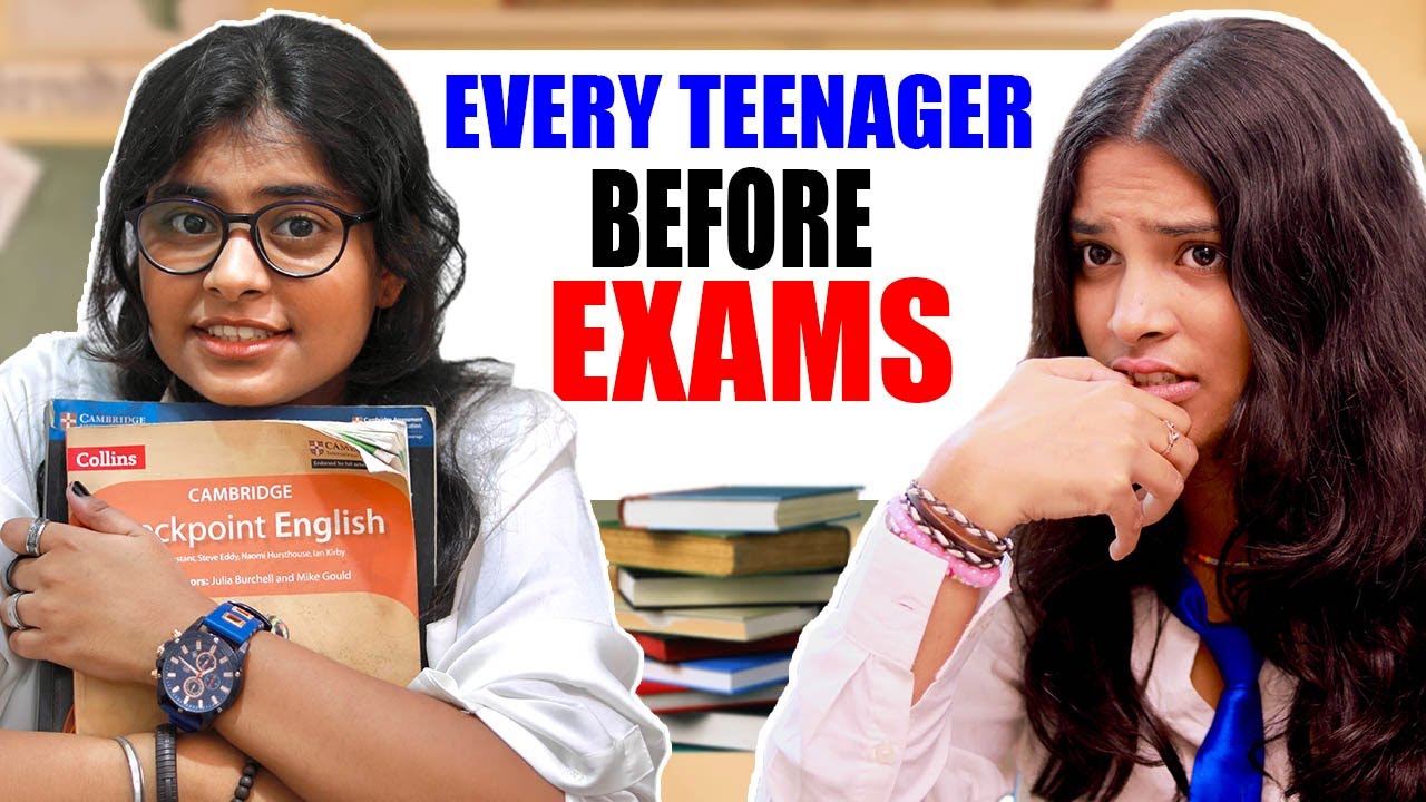 EVERY TEENAGER BEFORE EXAMS EVER | Exam pressure | Short Film | Ayu and Anu Twin Sisters