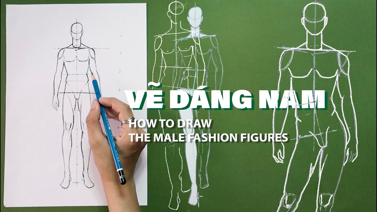 Cách vẽ dáng nam I Kiquy Pham
