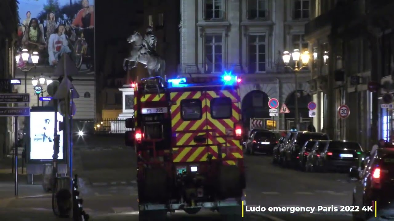 Paris Emergency services compilation 2022 Ambulances pompiers de Paris Police en urgence