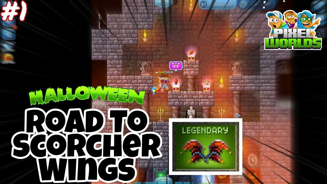 ROAD TO SCORCHER WINGS #1 (NEW MODULE+GAMEPLAY) | Pixel worlds