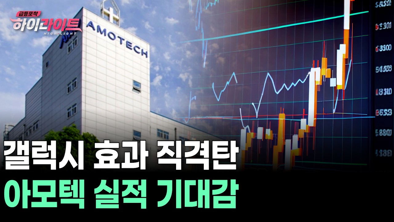 갤럭시 효과 직격탄 아모텍 실적 기대감