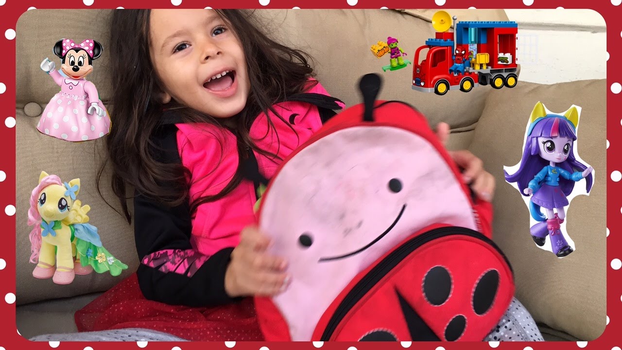 🐞MOCHILA LADYBUG em Portugu&ecirc;s - Video Infantil de Brinquedos