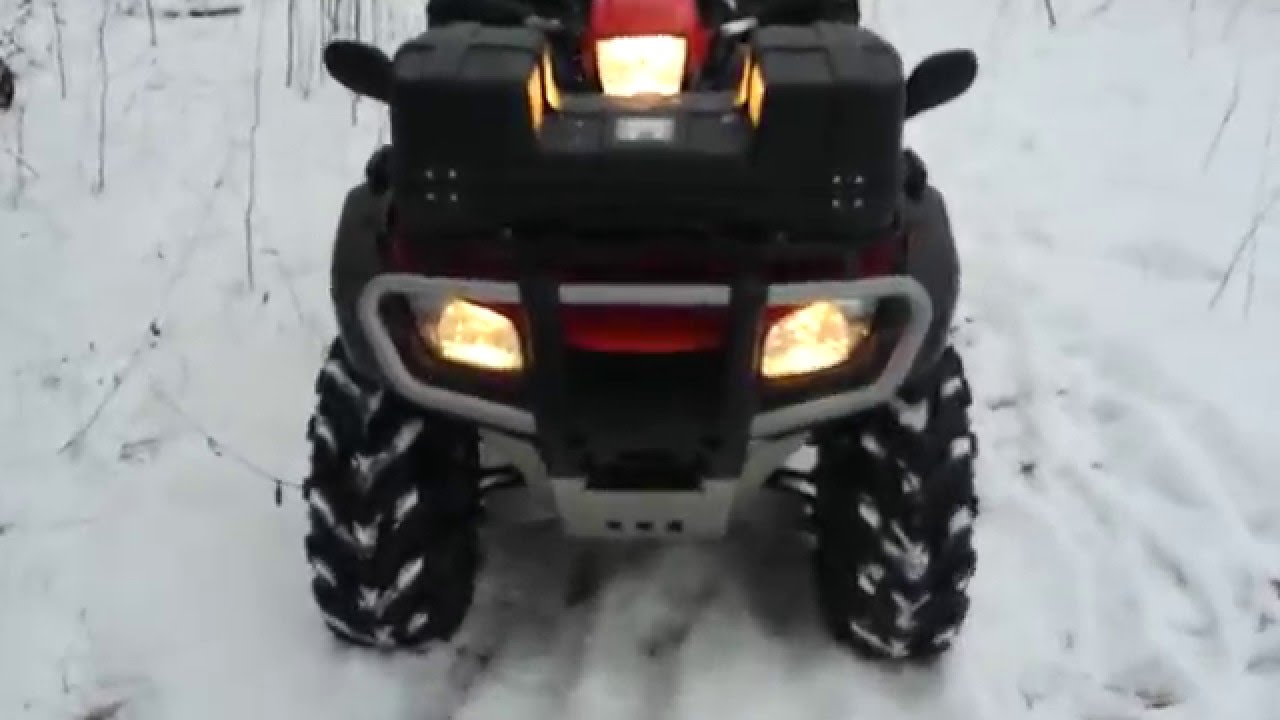 Видеообзор квадроцикла Honda TRX 500 FA и кофр Tamarack