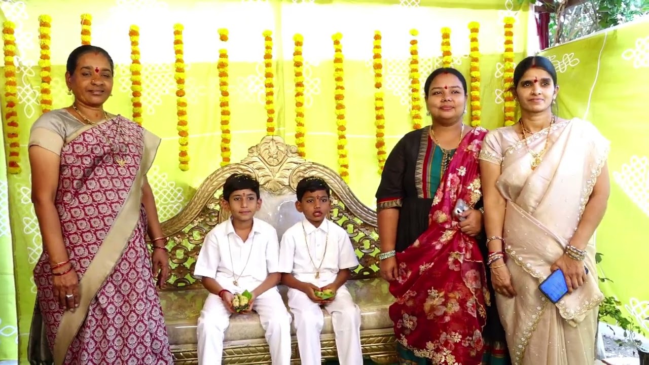 మా చిన్న అబ్బాయి చి.వీర సాయి రుత్విక్ నీ పెళ్ళికొడుకుని చేయడం, ఓడుగు