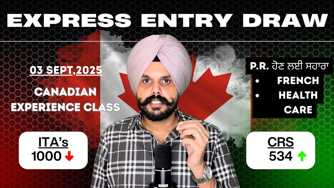 CANADA'S EXPRESS ENTRY LATEST DRAW SEPTEMBER 2025! FRENCH & HEALTH-CARE ARE BEST OPTION TO GET PR?