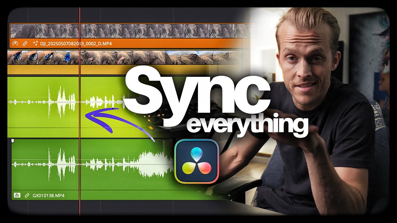 INSTANTLY Sync Audio and Video Clips in DaVinci Resolve (2 Minutes)