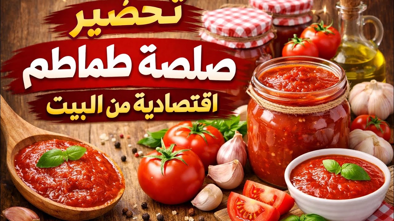 تحضير صلصة طماطم اقتصادية من البيت خطوة بخطوة 🍅🫕 