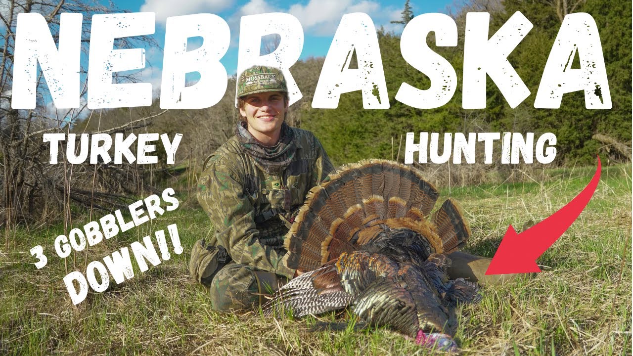 I Went TURKEY HUNTING in NEBRASKA For the FIRST TIME (3 GOBBLERS DOWN)