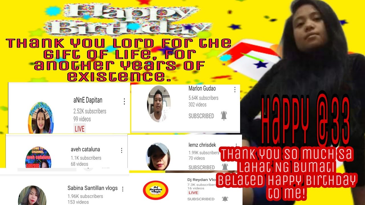 PART2 A BIRTHDAY GREETINGS TO ME /PRINSTER CALIJAN