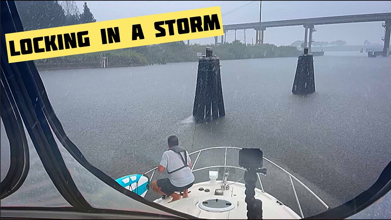 Florida Mini Loop Ep4 - Port Mayaca Lock during a storm