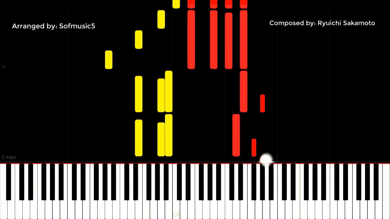 Ryuichi Sakamoto-Energy Flow piano tutorial cover