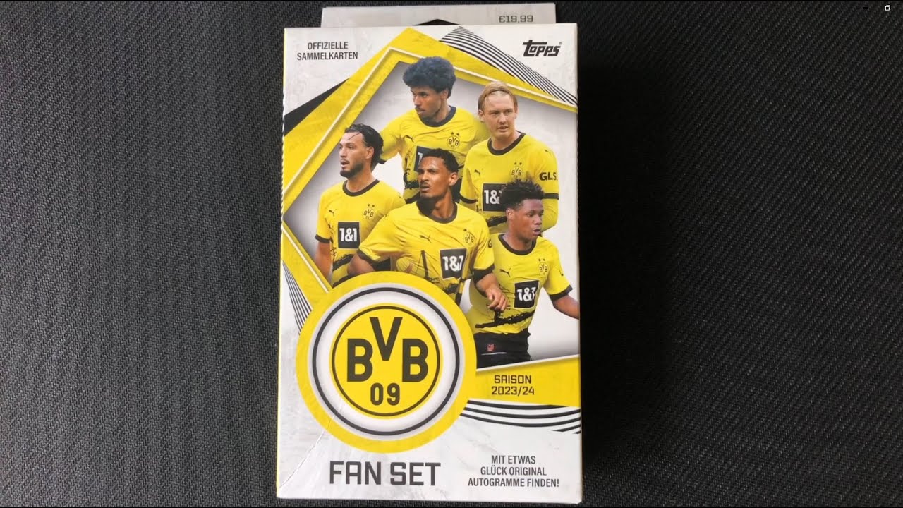 Topps BVB FAN Set 23/24! + vernichtende Kaderbewertung?! Topps - Borussia Dortmund Parallel Karten