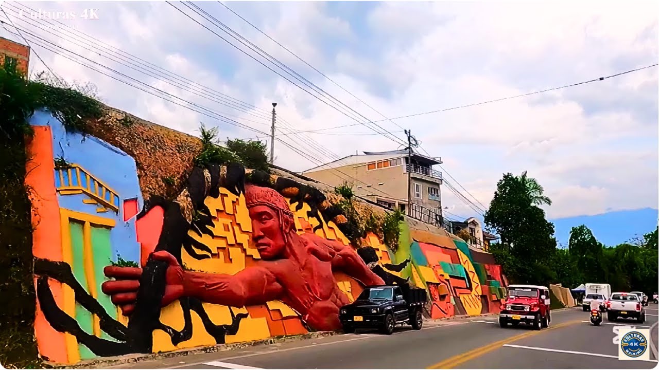 Recorrido De  QUIMBAYA A MONTENEGRO Quindío Colombia [ Culturas 4K ]