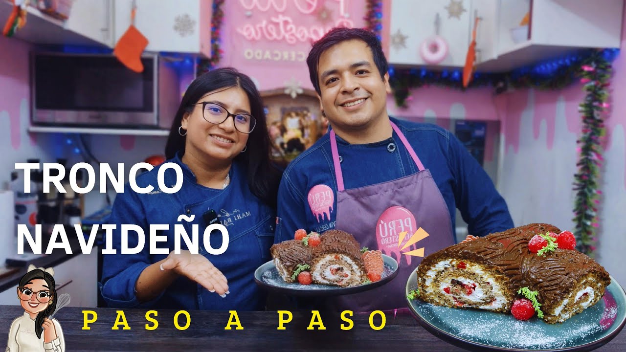 Tronco Navideño paso a paso/ brazo gitano navideño/ pionono navideño