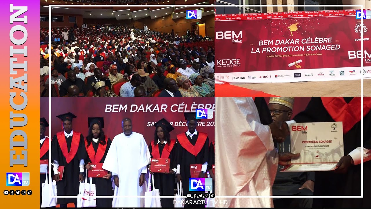 Promotion SONAGED/BEM Dakar : 201 récipiendaires honorés par le parrain devant le ministre M. Baldé