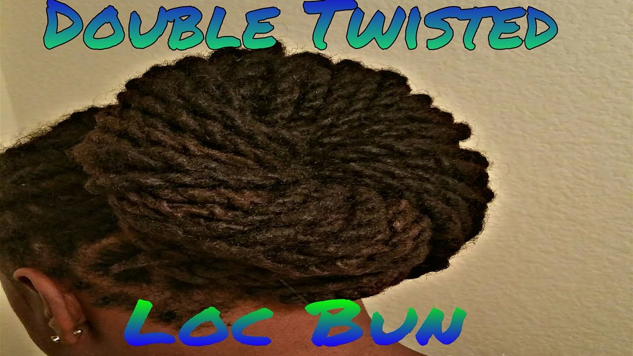 Double Twisted Loc Bun For Long DreadLocks on Men