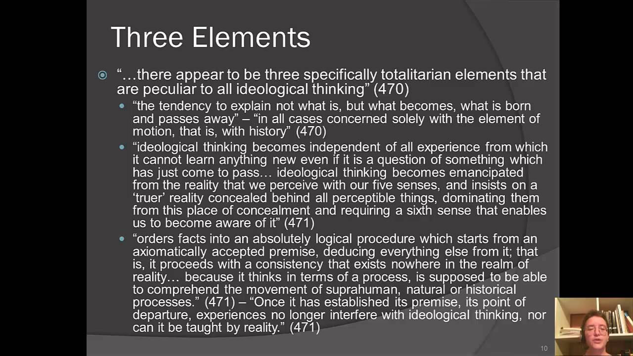 Week 6 Hannah Arendt Ideology and Terror