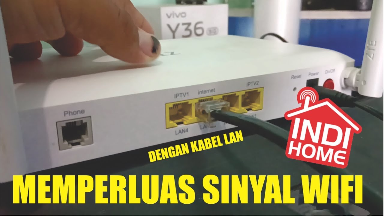 MEMPERLUAS SINYAL WIFI INDIHOME DI RUMAH DENGAN KABEL LAN