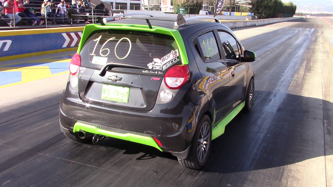 Chevrolet Spark Classic turbo en arrancones 1/4 de milla Pegaso.