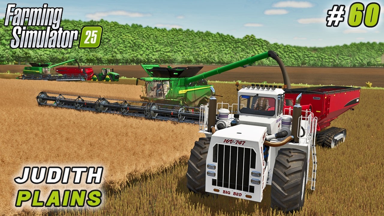 Clearing the Warehouses and Harvesting Rapeseed at Scale | FS 25 | Judith Plains | Timelapse #60