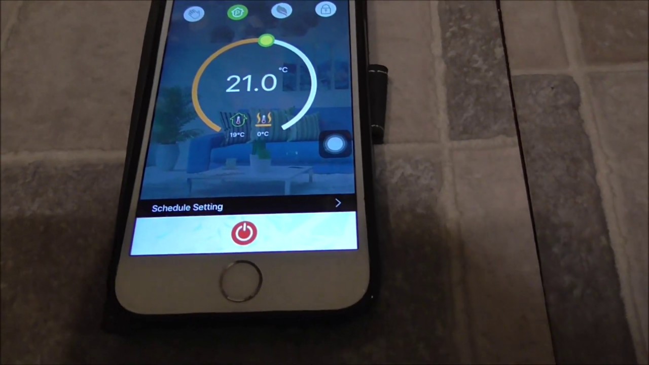 Smart Room Thermostat App: Download, Setup and Basic Operations  , WiFi enabled, central heating