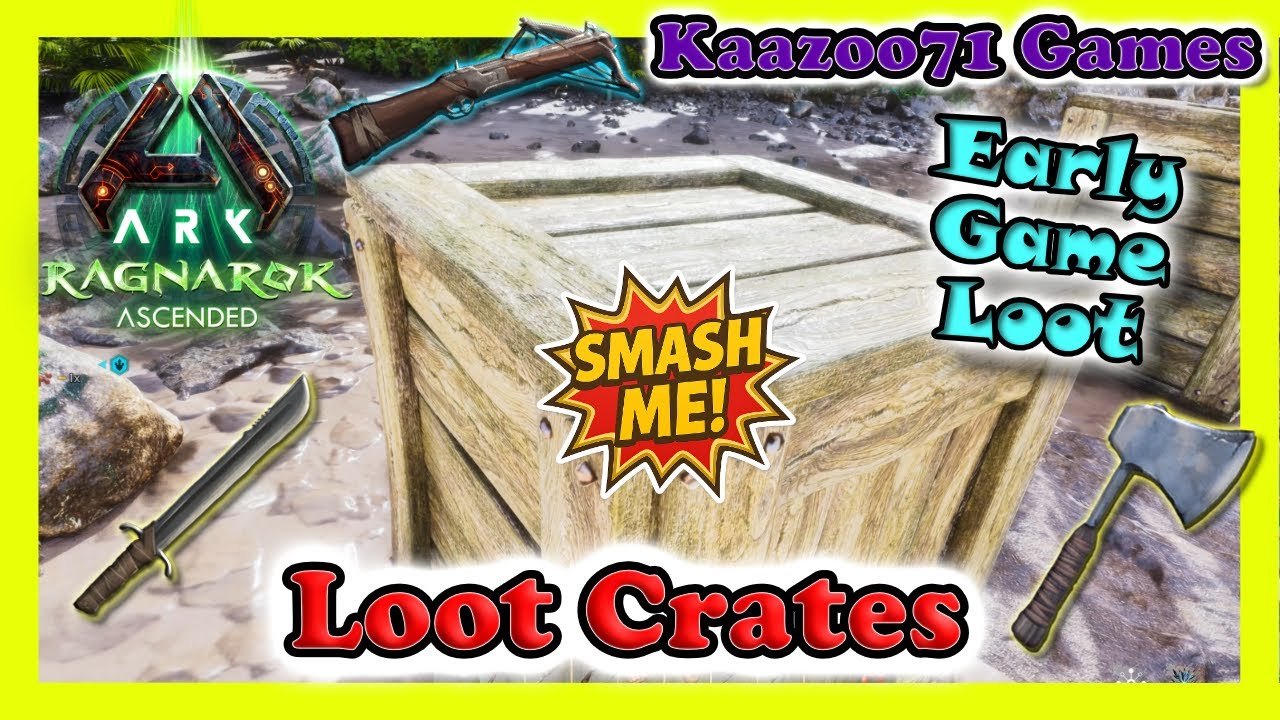 Ragnarok Loot Crates | Early Game Weapons & Resources | Ark Ascended💥