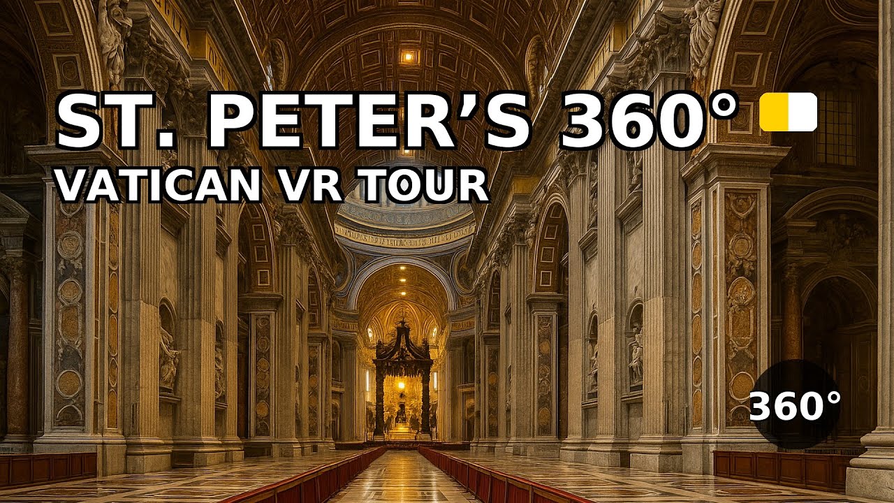 St. Peter’s Basilica 360° — Vatican VR Tour#360Video #Vatican #StPetersBasilica