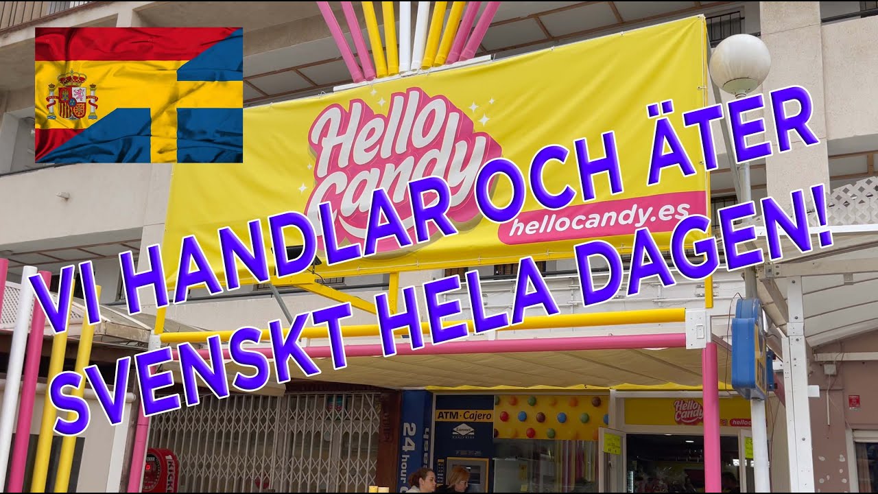 Vi äter och handlar bara svenskt under en hel dag | Torrevieja | Avsnitt 19
