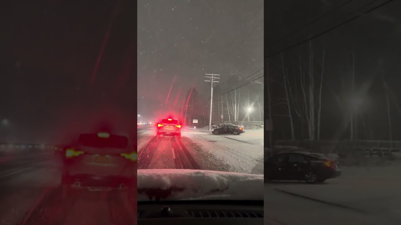 SNOWSTORM IN NJ. Route 9 in Freehold & Howell, NJ