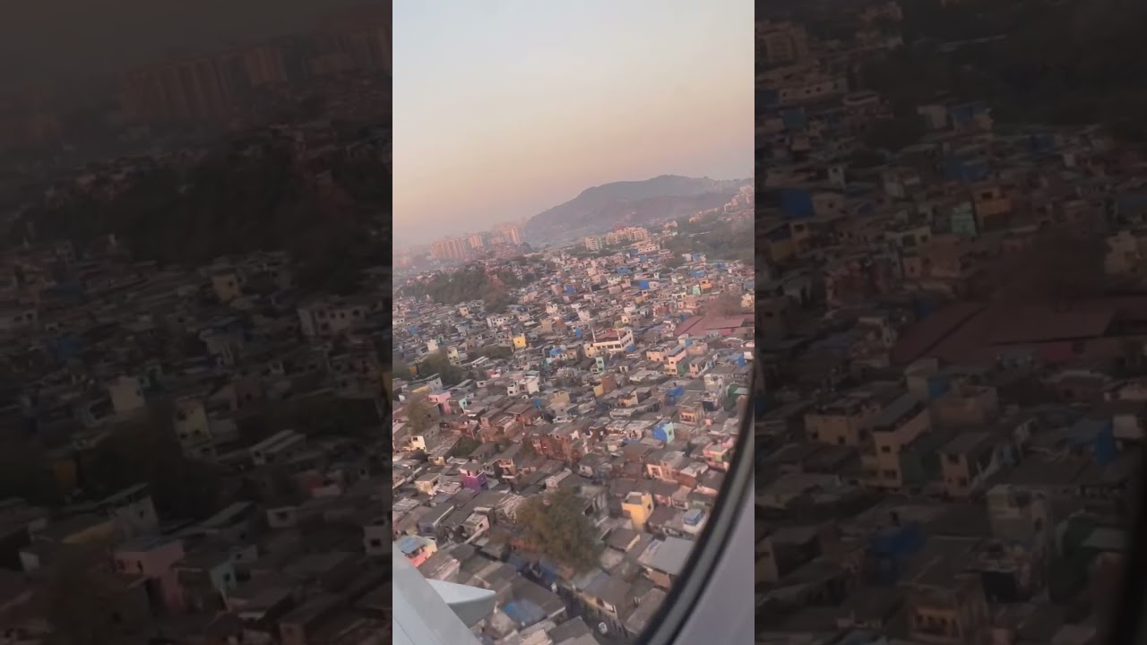 Aerial view of Mumbai india while landing #aeroplane #aerial #mumbai #mumbaikar
