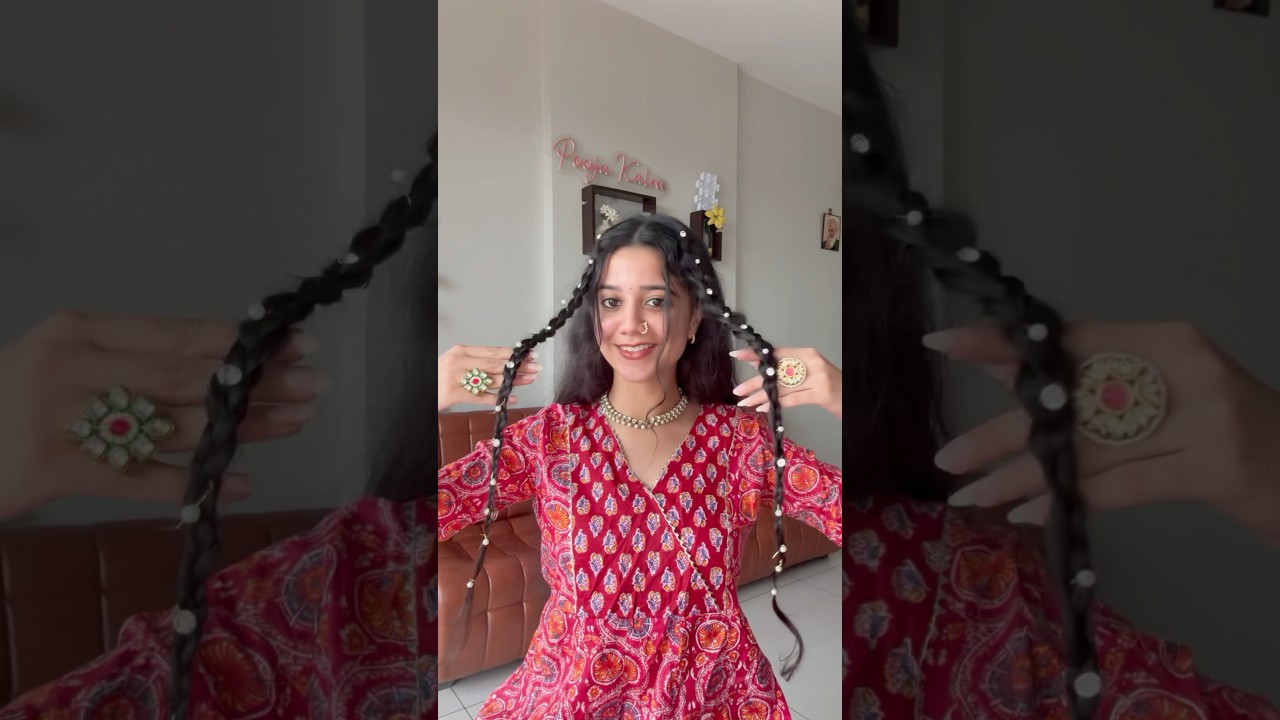 Easy Festive/Wedding Hairstyle😍✨🌻 #wedding #festive #festival #hairstyle #hairdo #hair