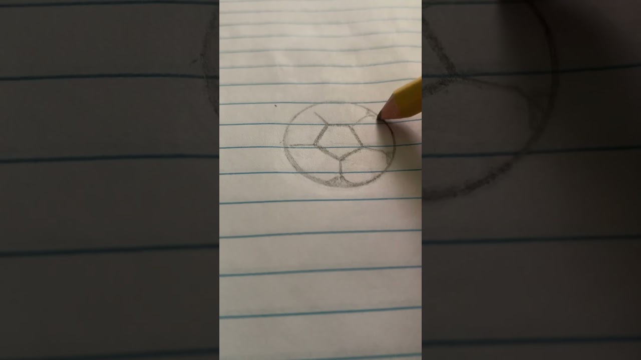 How to draw a soccer ball ⚽️